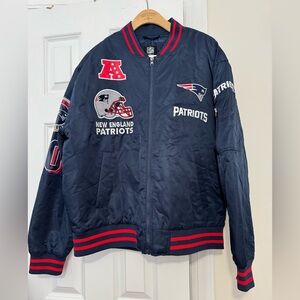 NFL Team Apparel Gray Jacket with Red Accents